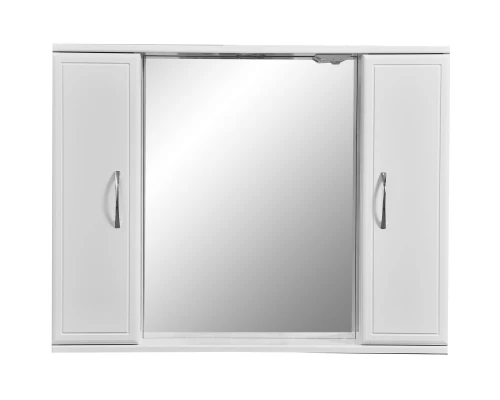 Зеркальный шкаф 90x70 см белый глянец/белый матовый Stella Polar Концепт SP-00000131