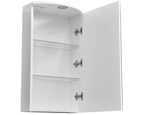 Зеркальный шкаф 40x70 см белый матовый Stella Polar Альда SP-00000222