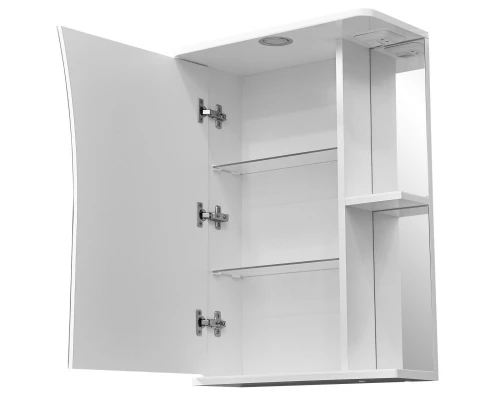 Зеркальный шкаф 50x70 см белый глянец/белый матовый L Stella Polar Винчи SP-00000033
