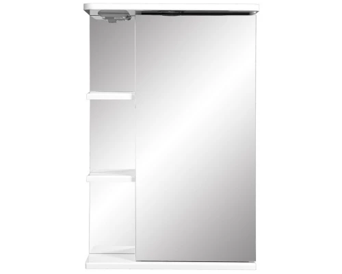 Зеркальный шкаф 45x70 см белый глянец/белый матовый R Stella Polar Нелея SP-00000223