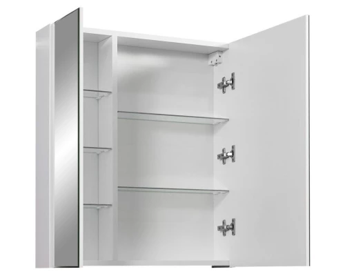 Зеркальный шкаф 60x70 см белый матовый Stella Polar Парма SP-00000051