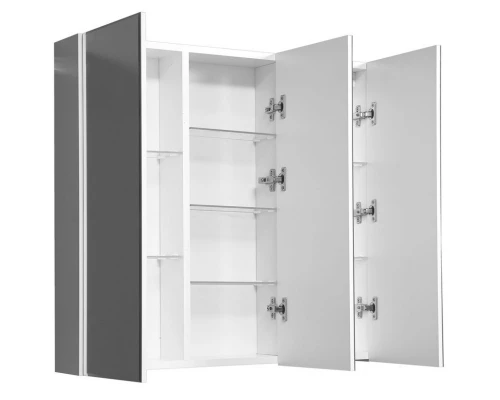 Зеркальный шкаф 80x70 см белый глянец/белый матовый Stella Polar Парма SP-00000126