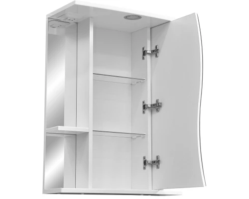 Зеркальный шкаф 55x70 см белый глянец/белый матовый R Stella Polar Лолита SP-00000042