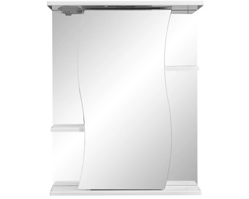 Зеркальный шкаф 55x70 см белый глянец/белый матовый R Stella Polar Лолита SP-00000042