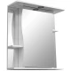 Зеркальный шкаф 65x70 см белый глянец/белый матовый R Stella Polar Лолита SP-00000054