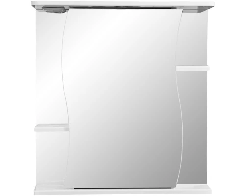 Зеркальный шкаф 65x70 см белый глянец/белый матовый R Stella Polar Лолита SP-00000054