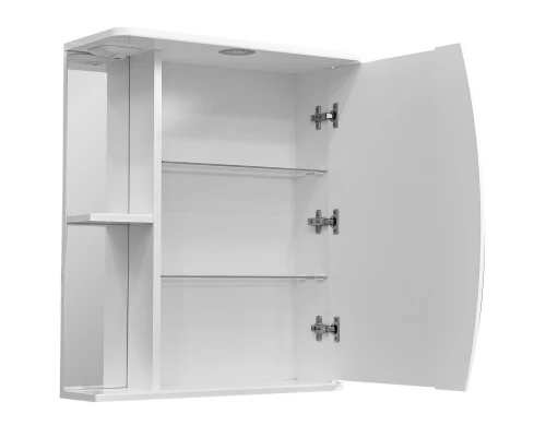 Зеркальный шкаф 60x70 см белый глянец/белый матовый R Stella Polar Лана SP-00000049