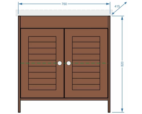 Тумба венге 76 см Stella Polar Монтоне SP-00000161