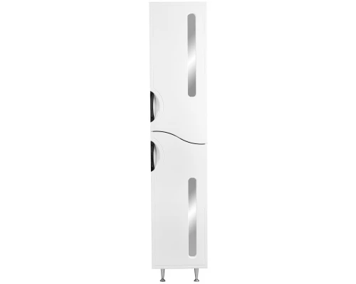 Пенал напольный белый глянец/белый матовый Stella Polar Сильва SP-00000205