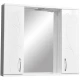 Зеркальный шкаф 80x70 см белый глянец/белый матовый Stella Polar Фантазия SP-00000226
