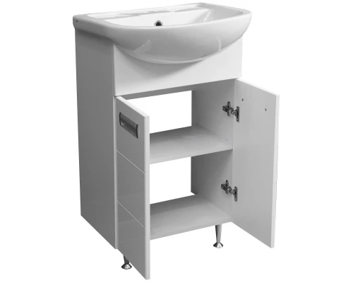 Тумба белый глянец/белый матовый 50,4 см Stella Polar Фиора SP-00000212