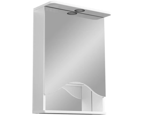 Зеркальный шкаф 50x70 см белый глянец/белый матовый R Stella Polar Лиана SP-00000036