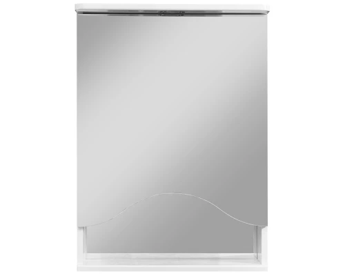 Зеркальный шкаф 50x70 см белый глянец/белый матовый R Stella Polar Лиана SP-00000036