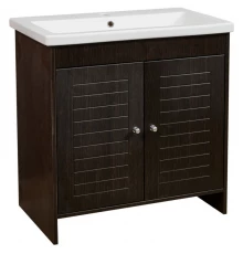 Тумба с раковиной венге 80 см Stella Polar Монтоне SETSP-00000161/UM-COM80/1