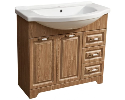 Тумба с раковиной карпатская ель 90,5 см Stella Polar Кармела SETSP-00000180/1WH110790