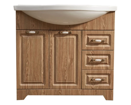 Тумба с раковиной карпатская ель 90,5 см Stella Polar Кармела SETSP-00000180/1WH110790