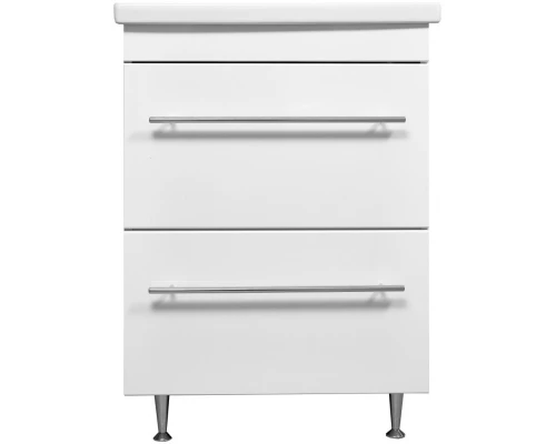 Тумба с раковиной белый глянец 60 см Stella Polar Ванесса SETSP-00000218/UM-COM60/1