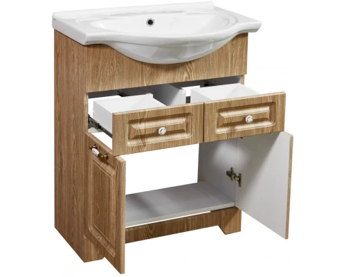 Тумба с раковиной карпатская ель 66 см Stella Polar Кармела SETSP-00000178/1WH109651