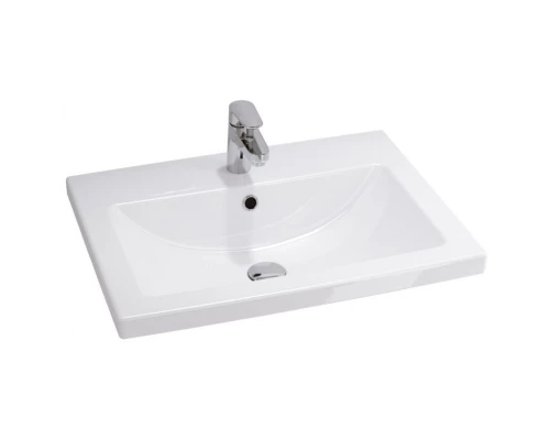 Тумба с раковиной белый глянец 60 см Stella Polar Ванесса SETSP-00000235/UM-COM60/1