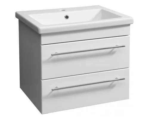 Тумба с раковиной белый глянец 60 см Stella Polar Ванесса SETSP-00000235/UM-COM60/1