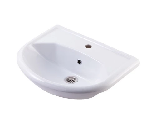 Тумба с раковиной белый глянец/белый матовый 55,5 см Stella Polar Фантазия SETSP-00000227/SD-00000065