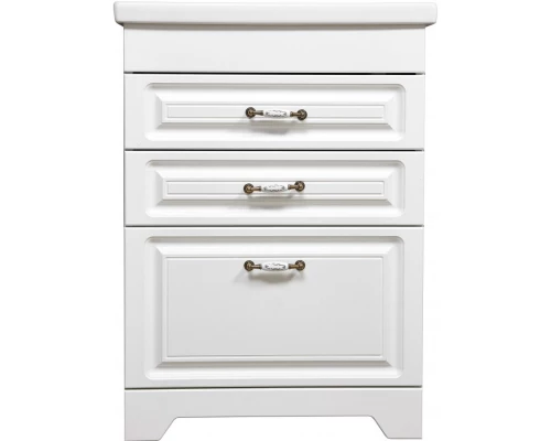 Тумба с раковиной белая ольха 60 см Stella Polar Кармела SETSP-00000177/UM-COM60/1