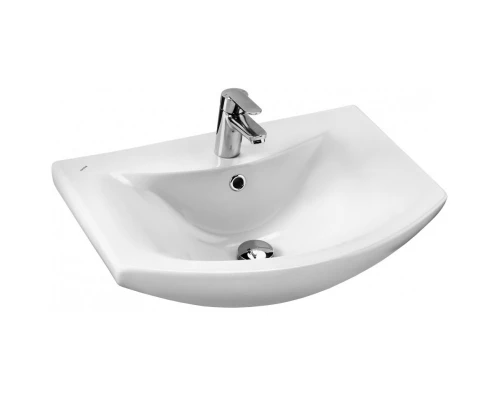 Тумба с раковиной белый глянец/белый матовый 61 см Stella Polar Ванда SETSP-00000201/1WH110246