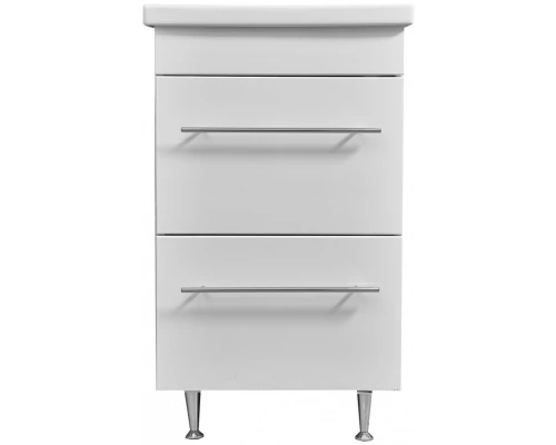 Тумба с раковиной белый глянец 50 см Stella Polar Ванесса SETSP-00000217/UM-COM50/1