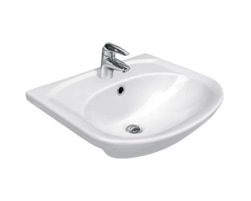 Тумба с раковиной белый глянец/белый матовый 65 см Stella Polar Концепт SETSP-00000057/UM-ERI65/1