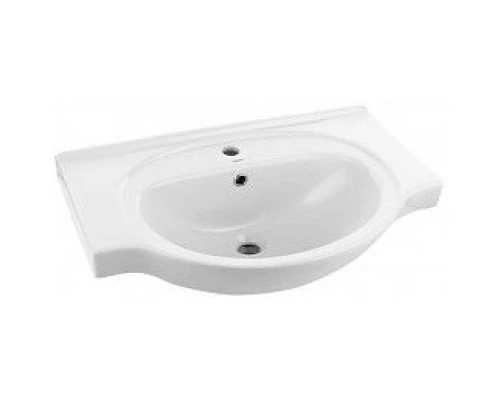 Тумба с раковиной белый глянец/белый матовый 70 см Stella Polar Концепт SETSP-00000060/UM-ERI70/1