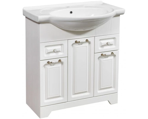 Тумба с раковиной белая ольха 76 см Stella Polar Кармела  SETSP-00000174/1WH110259