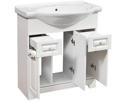 Тумба с раковиной белая ольха 76 см Stella Polar Кармела  SETSP-00000174/1WH110259