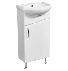 Тумба белый глянец/белый матовый 41 см Stella Polar Волна SETSP-00000230/1WH110254