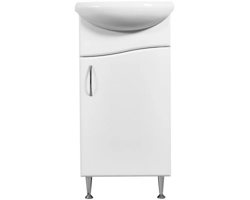 Тумба белый глянец/белый матовый 41 см Stella Polar Волна SETSP-00000230/1WH110254