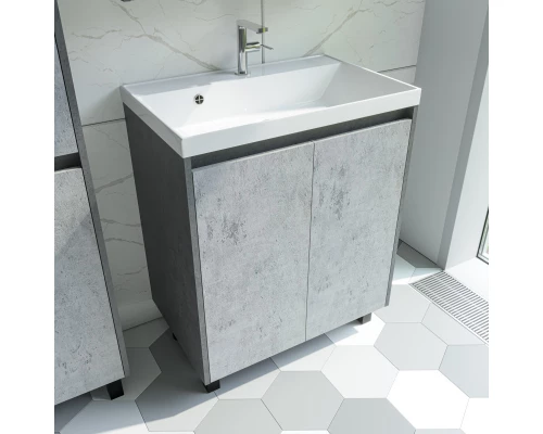 Тумба темный цемент/светлый цемент 70 см Stella Polar Кибела SP-00001046