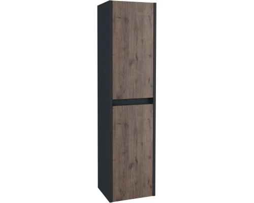 Пенал подвесной темно-серый матовый/дуб веллингтон L/R Stella Polar Эвита SP-00001058