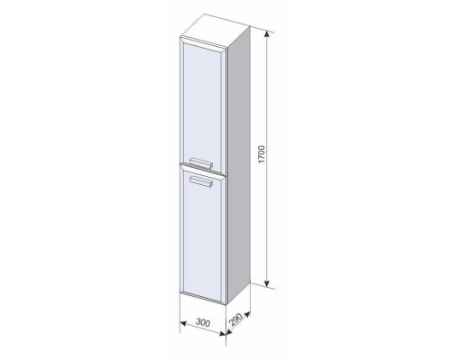 Колонна подвесная белый глянец Style Line Лотос СС-00000378