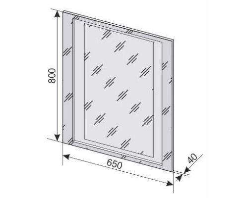 Зеркало 65x80 см Style Line Прованс СС-00000444