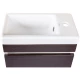 Тумба с раковиной венге 40 см Style Line Compact СС-00000417 + ЛС-00000247
