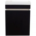 Тумба с раковиной черный глянец 40 см Style Line Compact СС-00000419 + ЛС-00000247