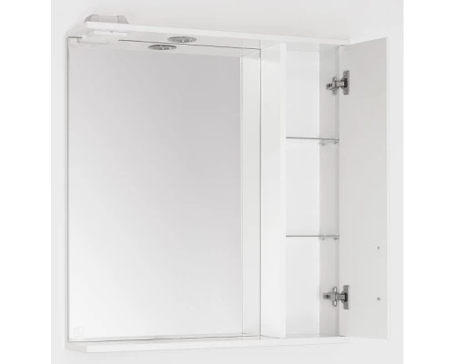 Зеркальный шкаф 70x83 см белый глянец Style Line Агава ЛС-00000278