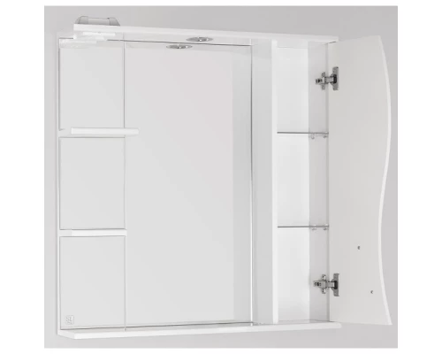 Зеркальный шкаф 75x83 см белый глянец Style Line Амелия ЛС-00000014