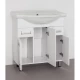 Тумба с раковиной белый глянец 76 см Style Line Ирис ЛС-00000017 + ЛС-00000145