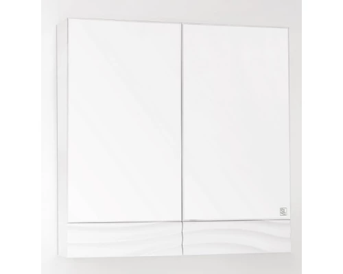 Зеркальный шкаф 70x70 см белый глянец Style Line Вероника ЛС-00000056