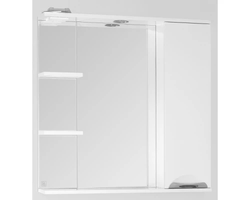 Зеркальный шкаф 75x83 см белый глянец Style Line Жасмин ЛС-00000043