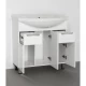 Тумба с раковиной белый глянец 80 см Style Line Жасмин ЛС-00000038 + ЛС-00000151