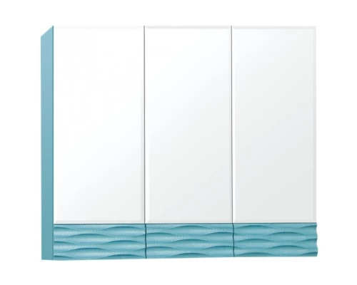 Зеркальный шкаф 80x70 см аквамарин Style Line Ассоль ЛС-00000321