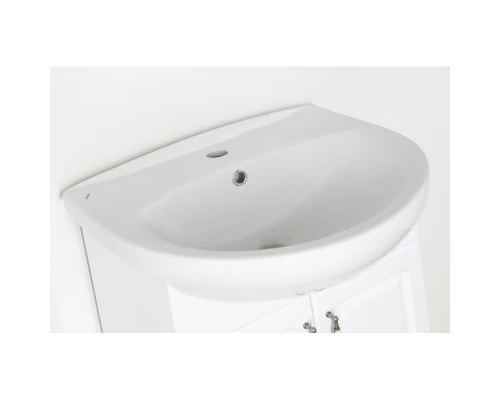 Тумба с раковиной белый глянец 56 см Style Line Олеандр-2 ЛС-00000046 + ЛС-00000158