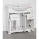Тумба с раковиной белый глянец 76 см Style Line Олеандр-2 ЛС-00000048 + ЛС-00000145