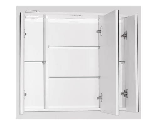 Зеркальный шкаф 76x71,8 см белый глянец Style Line Жасмин-2 ЛС-00000217